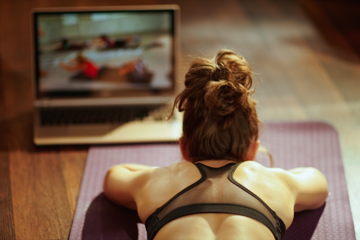 At home online workout
