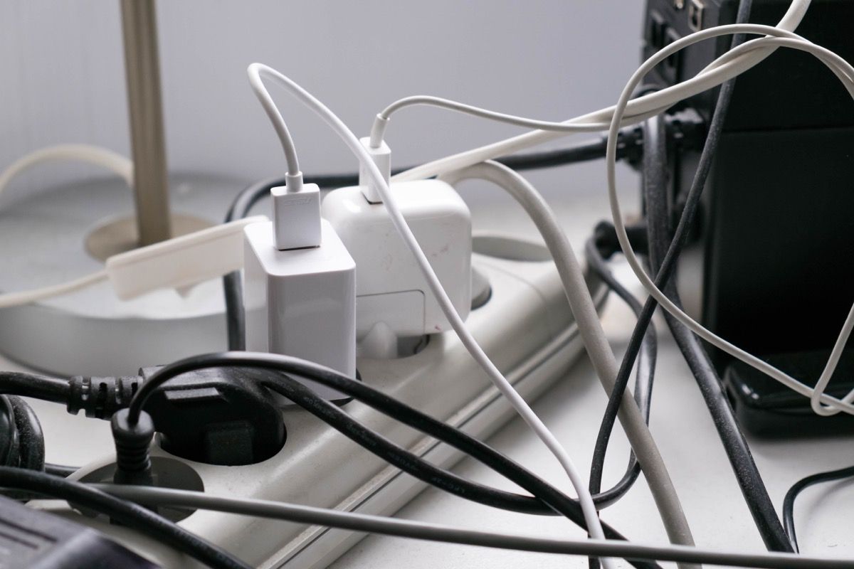 overloaded power strip