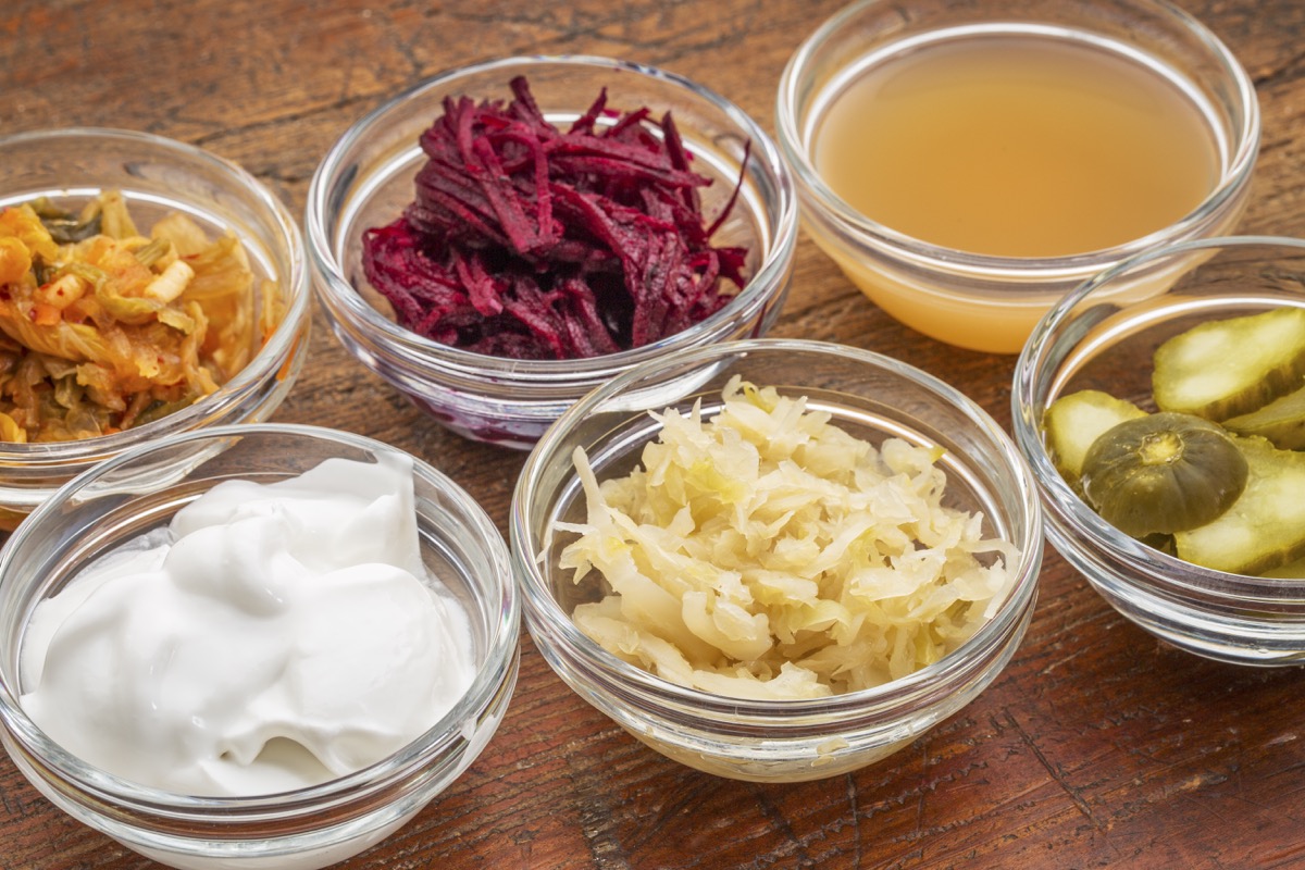 Fermented foods with probiotics