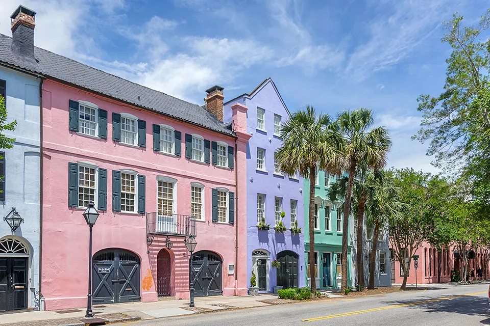 Rândul de case Bastille din Charleston