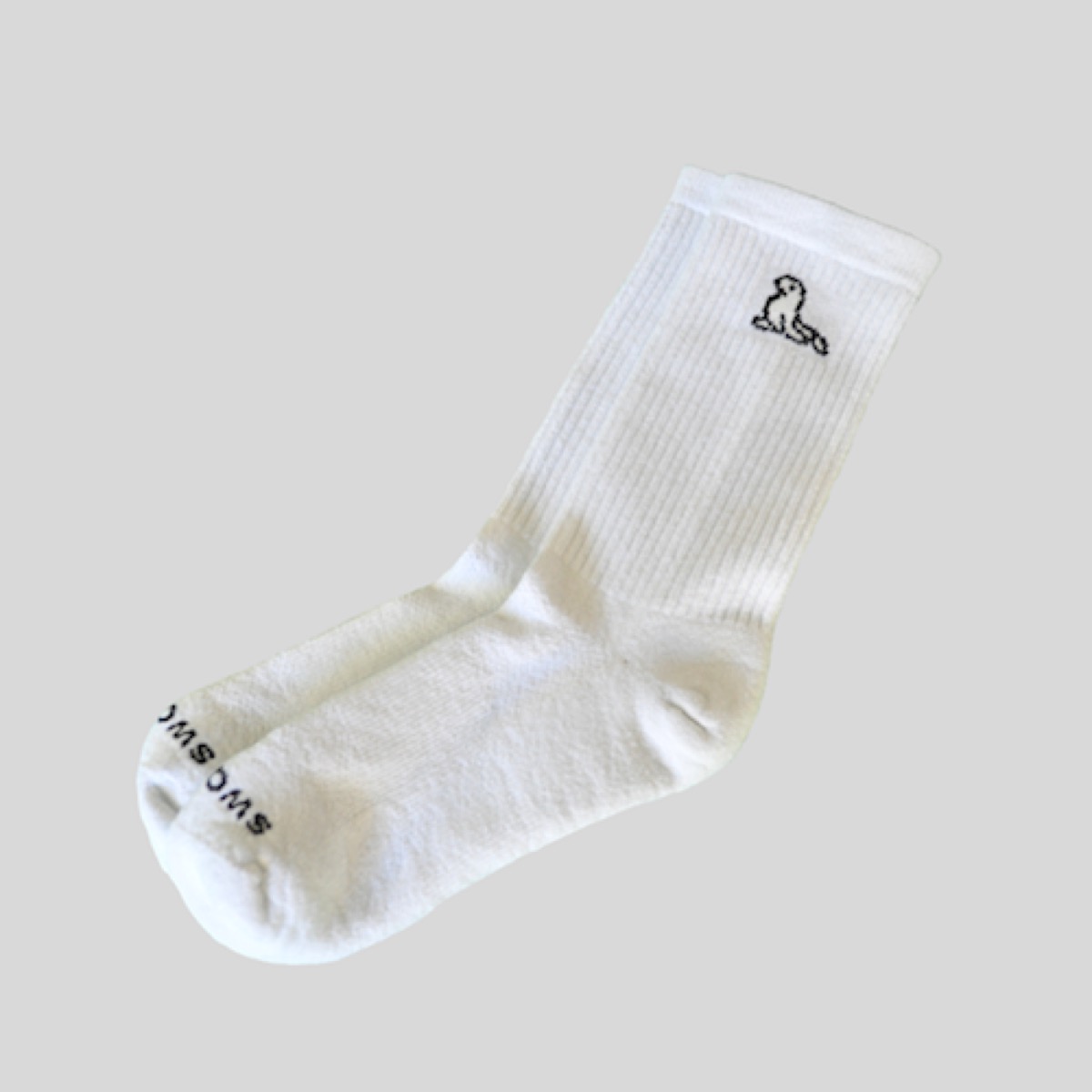 white athletic socks