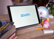 Zoom on a tablet