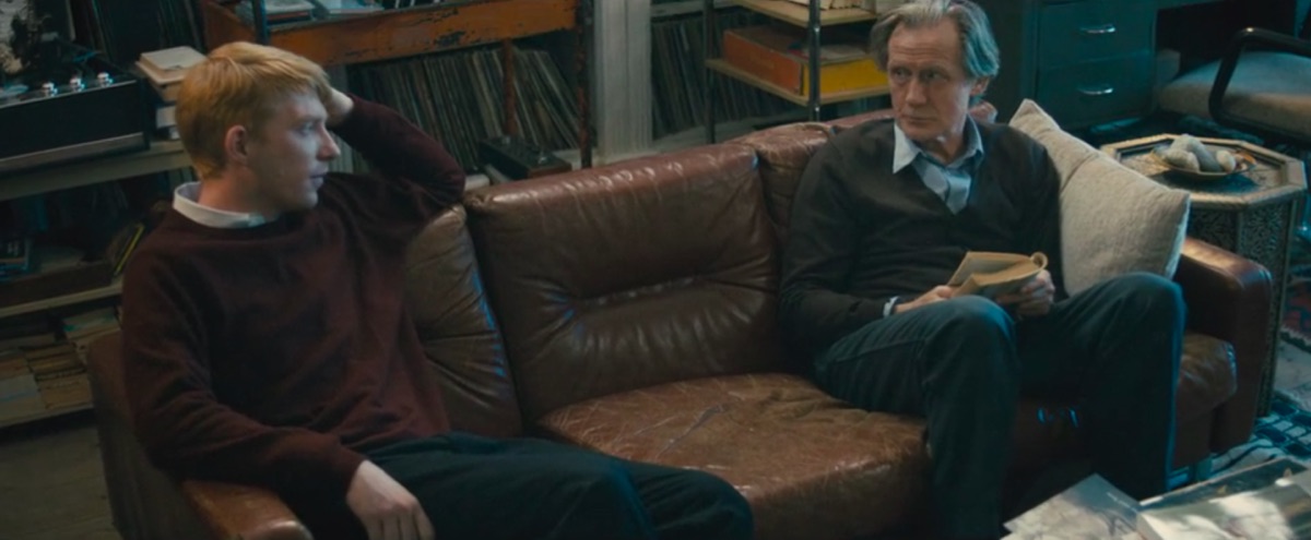 Domhnall Gleeson and Bill Nighy in About Time