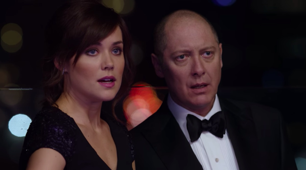 Megan Boone and James Spader in The Blacklist