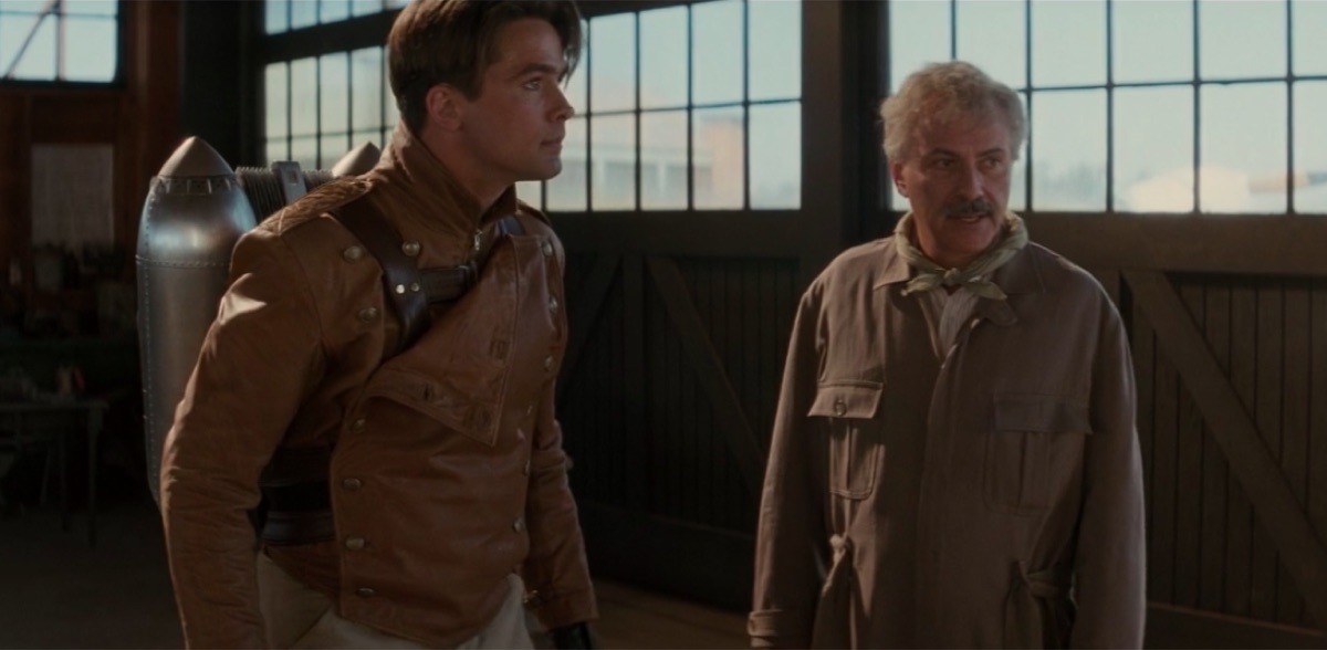 Billy Campbell and Alan Arkin in The Rocketeer