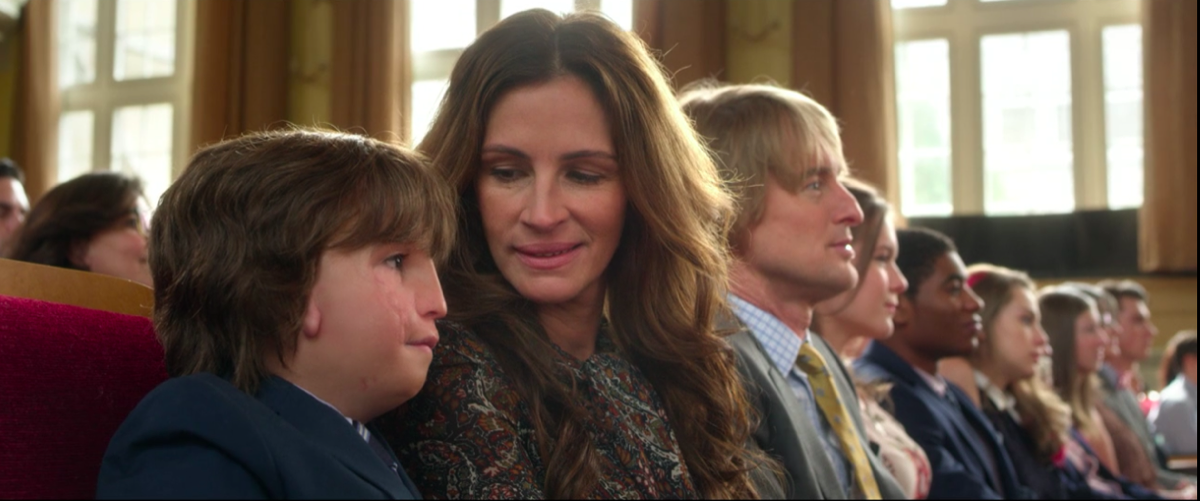 Jacob Tremblay, Julia Roberts, and Owen Wilson in Wonder