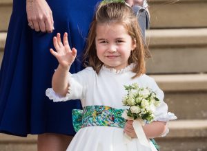 Princess Charlotte at the wedding of Princess Eugenie of York and Jack Brooksbank in Windsor
