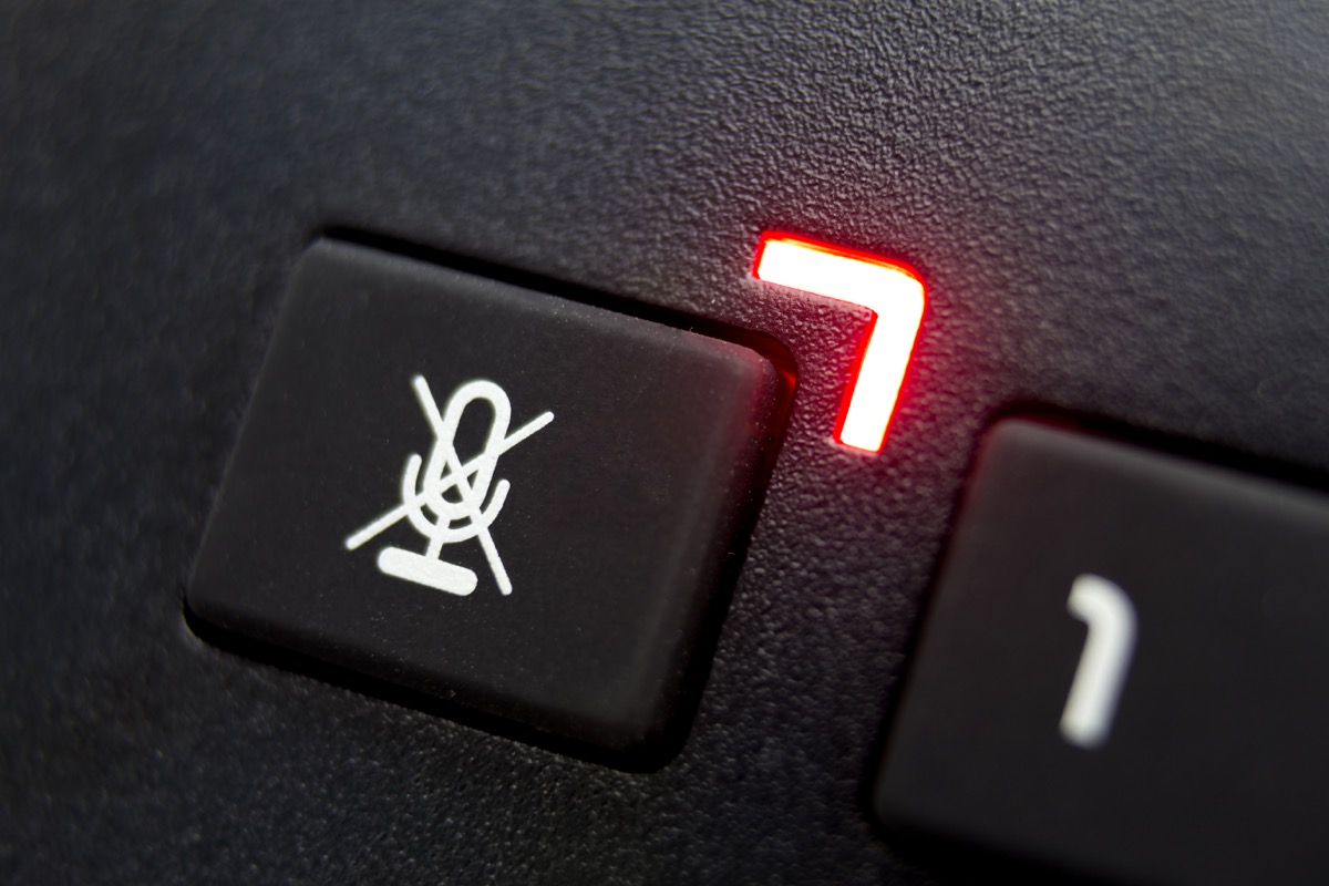 mute button on computer keyboard