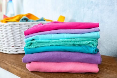 pile of folded laundry