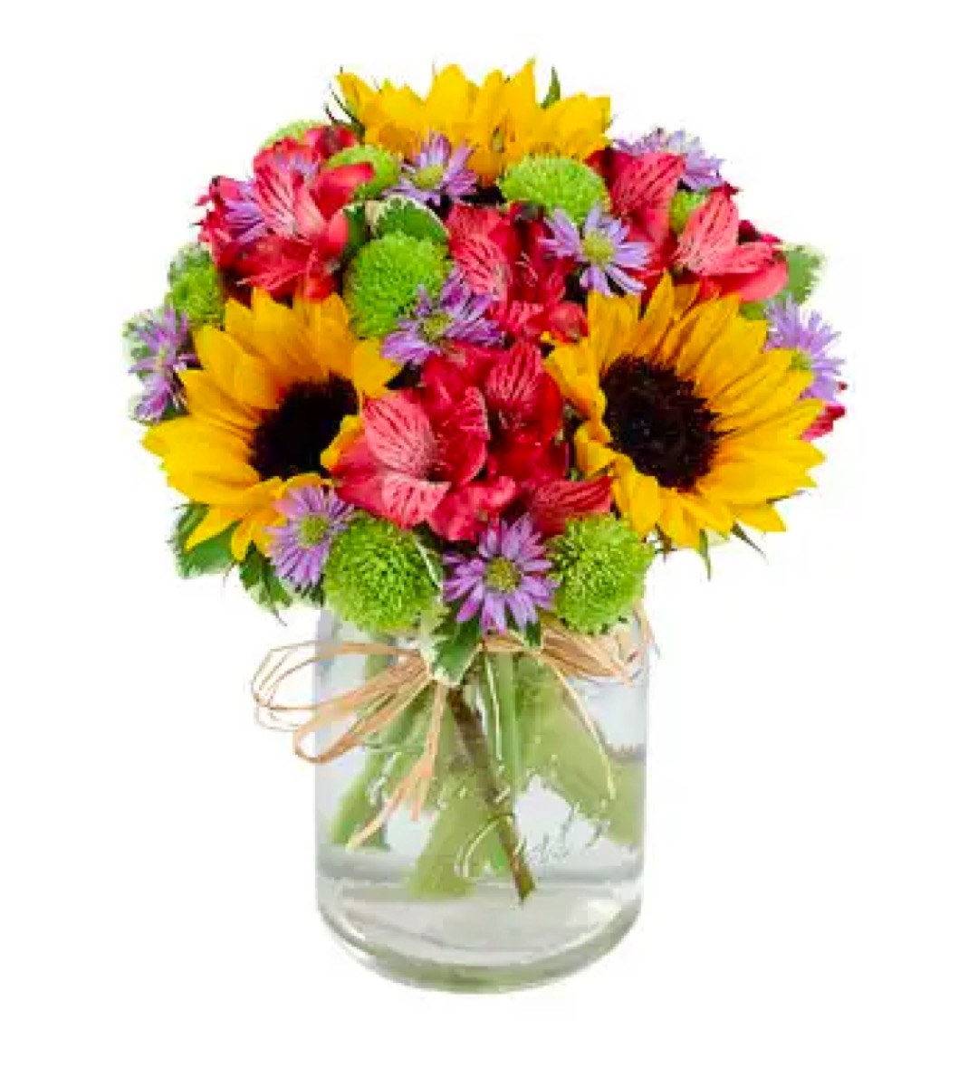Flower Fields Mason Jar From You Flowers