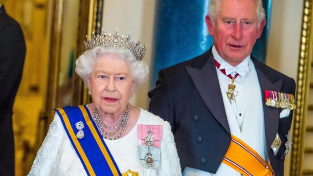 Prince Charles, Queen Elizabeth in Oct 2019
