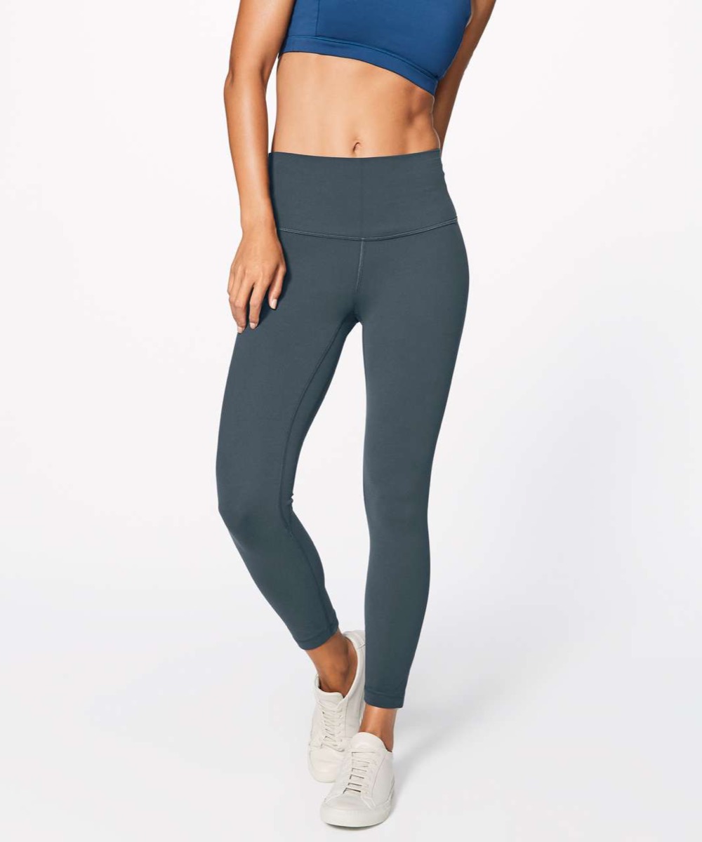 woman in gray yoga pants
