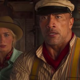 Emily Blunt and Dwayne "The Rock" Johnson in Jungle Cruise