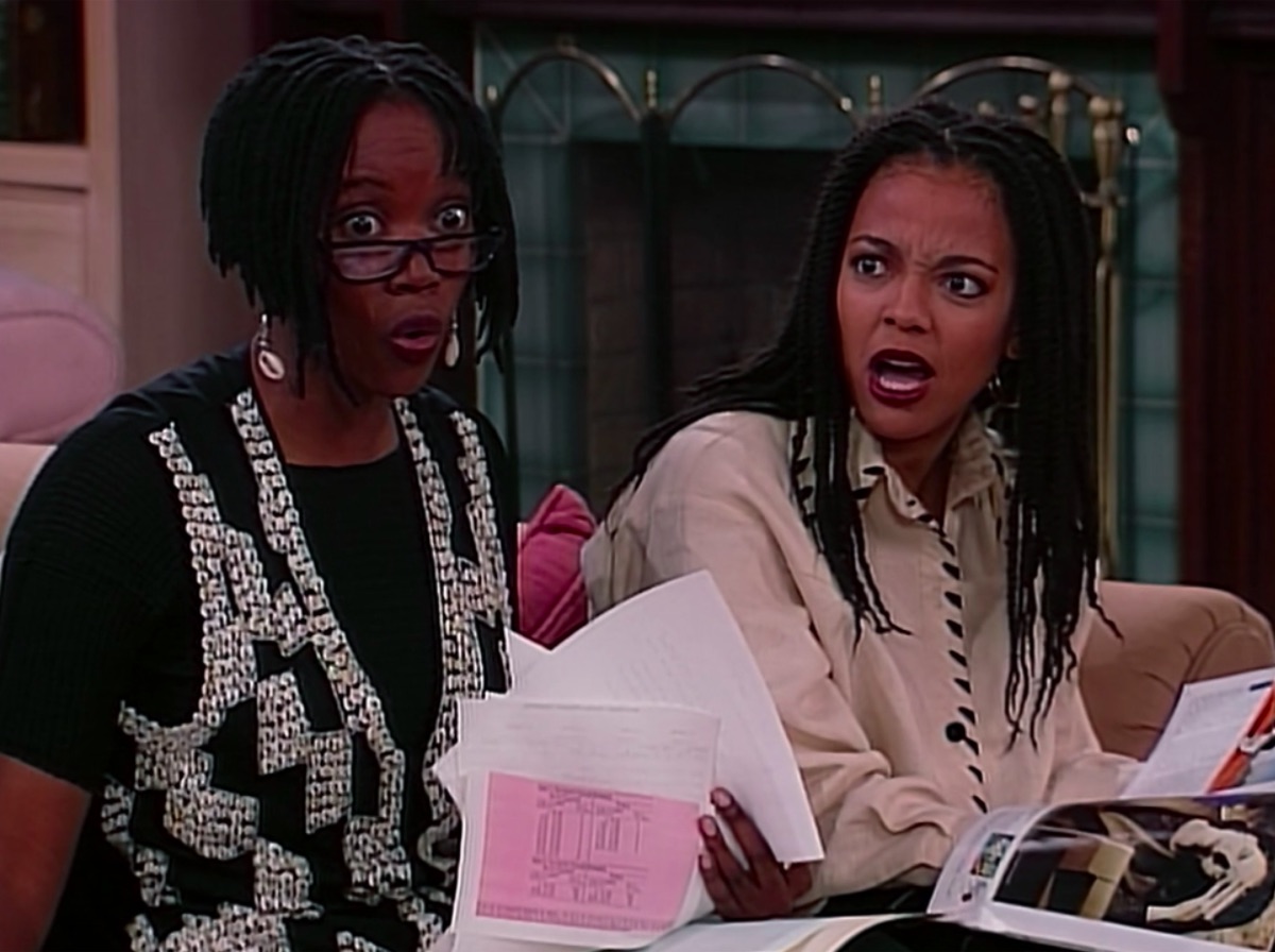 Erika Alexander and Kim Fields in Living Single