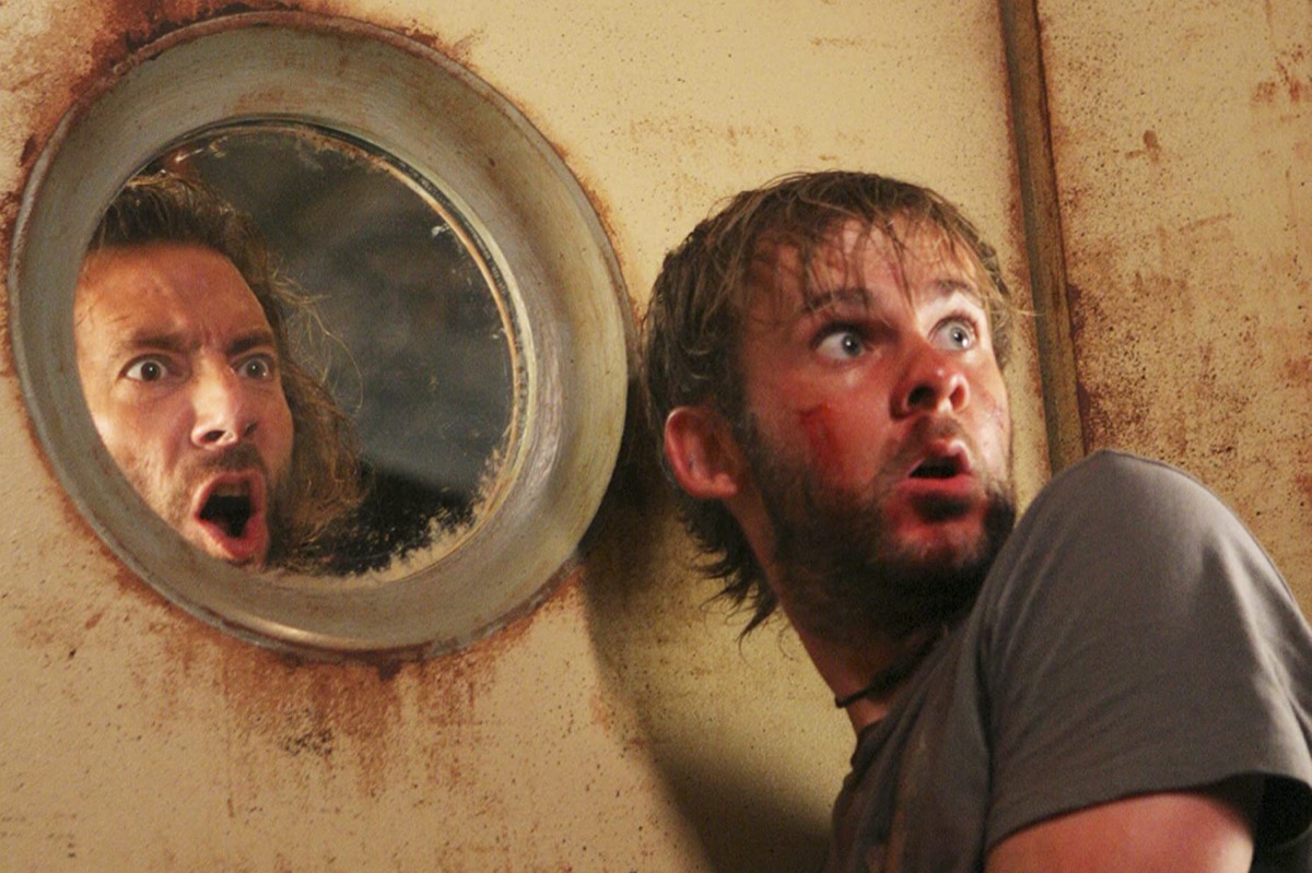 Henry Ian Cusick and Dominic Monaghan in Lost