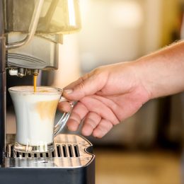 Self-serve coffee machine