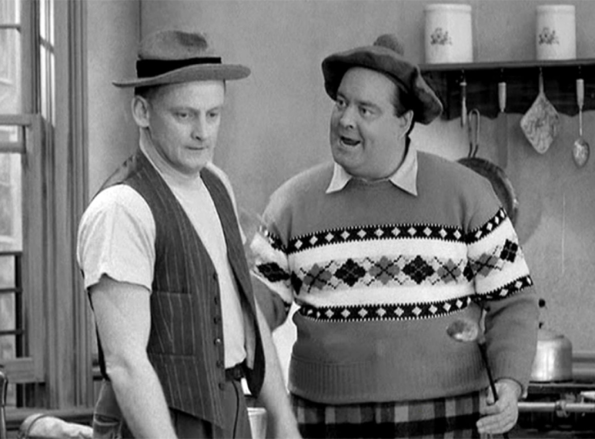 Art Carney and Jackie Gleason in The Honeymooners