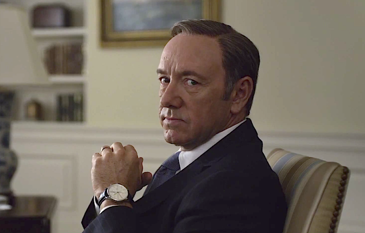 kevin spacey on house of cards