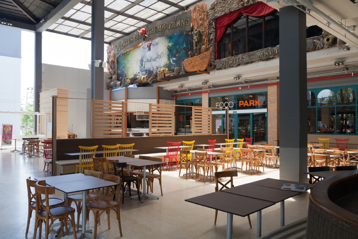 empty mall food court