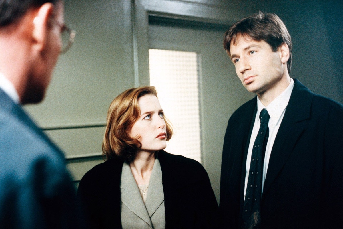 gillian anderson and david duchovny on the x-files