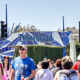 Disneyland Resorts sign in Anaheim