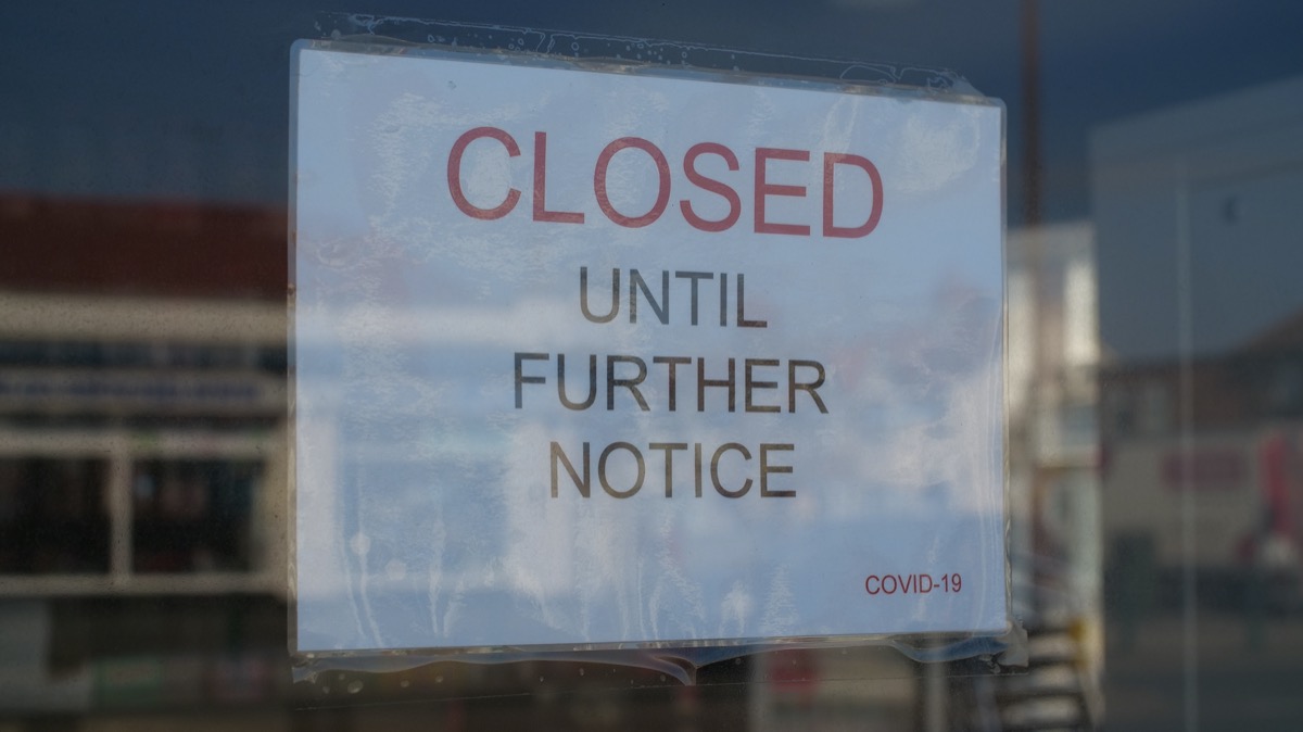 bar closed during coronavirus