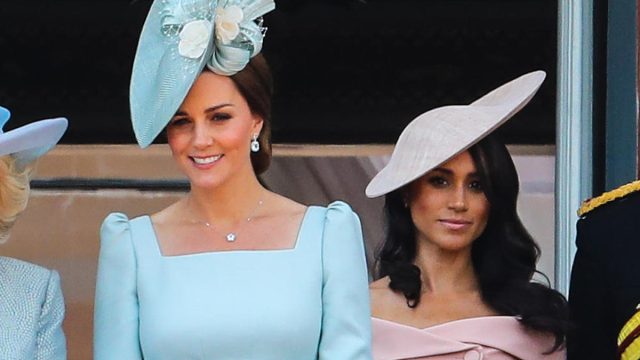 Trooping the Colour 2018: The Queen's Birthday Parade at The Mall featuring Meghan Duchess of Sussex, Meghan Markle, Catherine Duchess of Cambridge, Catherine Middleton, Kate Middleton,