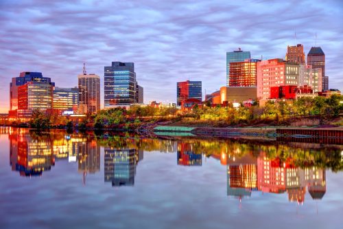 Newark is the largest city in New Jersey. Newark is one of largest rail and air hubs in the nation. Newark is known for its glamorous performing arts venues, premium outlet mall, museums, and the argest collection of cherry blossoms.