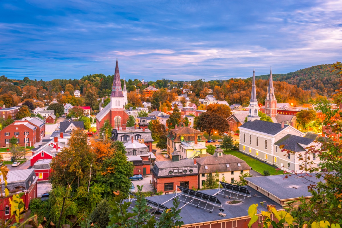 montpelier vermont from above