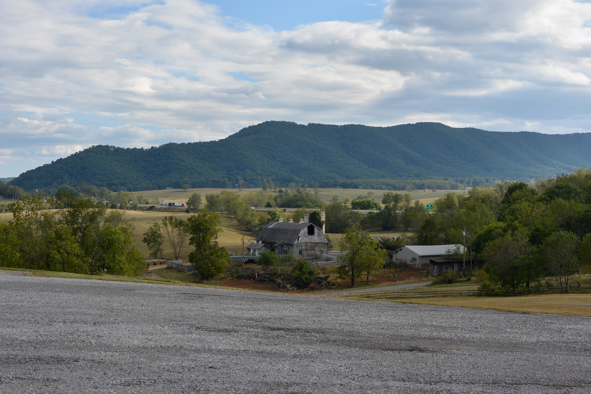 view of mountains in rural galax city virginia