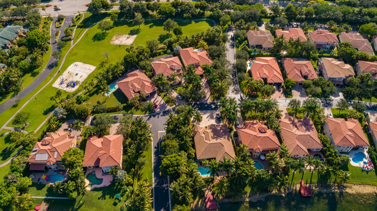 South Florida aerial shot