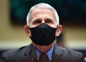 Director of the National Institute for Allergy and Infectious Diseases Dr. Anthony Fauci wears a face mask while he waits to testify before the House Committee on Energy and Commerce on the Trump Administration's Response to the COVID-19 Pandemic, on Capitol Hill in Washington, DC on Tuesday, June 23, 2020.