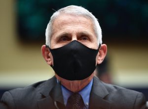 Director of the National Institute for Allergy and Infectious Diseases Dr. Anthony Fauci wears a face mask while he waits to testify before the House Committee on Energy and Commerce on the Trump Administration's Response to the COVID-19 Pandemic, on Capitol Hill in Washington, DC on Tuesday, June 23, 2020.