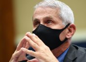 Director of the National Institute for Allergy and Infectious Diseases Dr. Anthony Fauci wears a face mask while he waits to testify before the House Committee on Energy and Commerce on the Trump Administration's Response to the COVID-19 Pandemic, on Capitol Hill in Washington, DC on Tuesday, June 23, 2020
