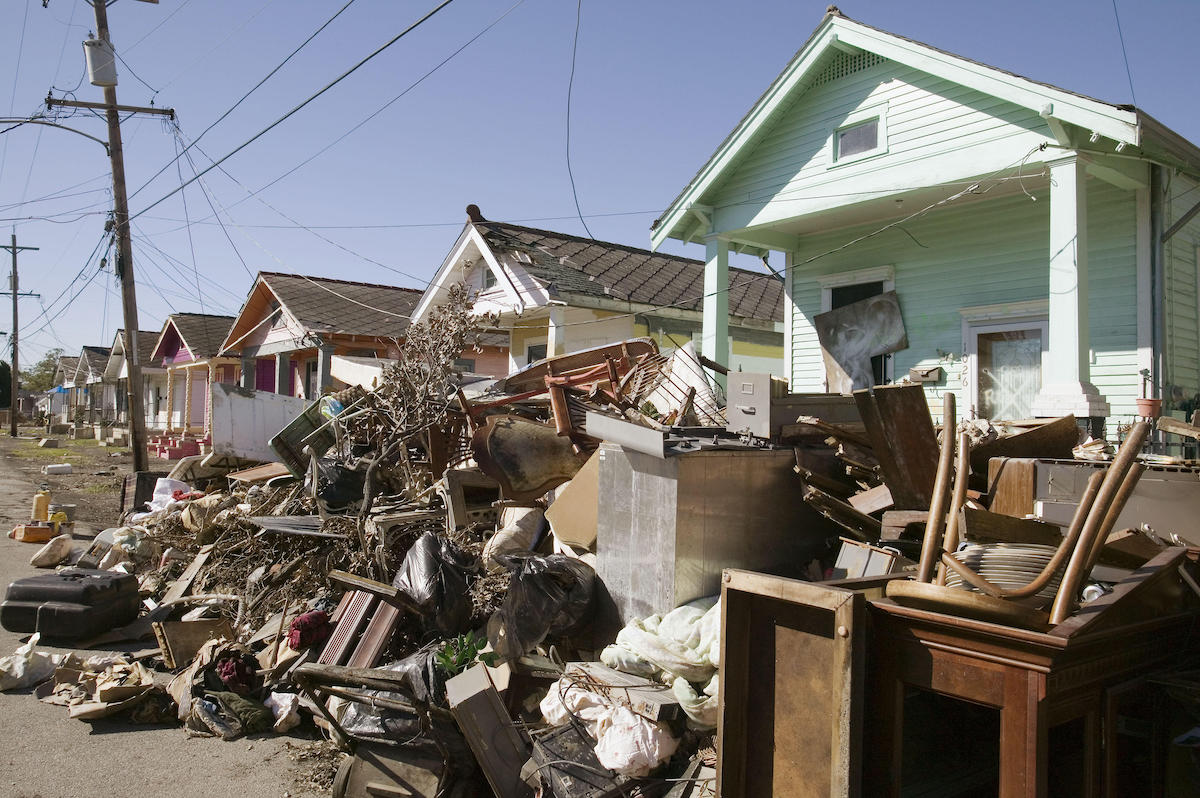Hurricane Katrina damage in New Orleans