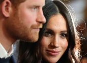 Prince Harry and Meghan Markle during a reception for young people at the Palace of Holyroodhouse, in Edinburgh, during their visit to Scotland.