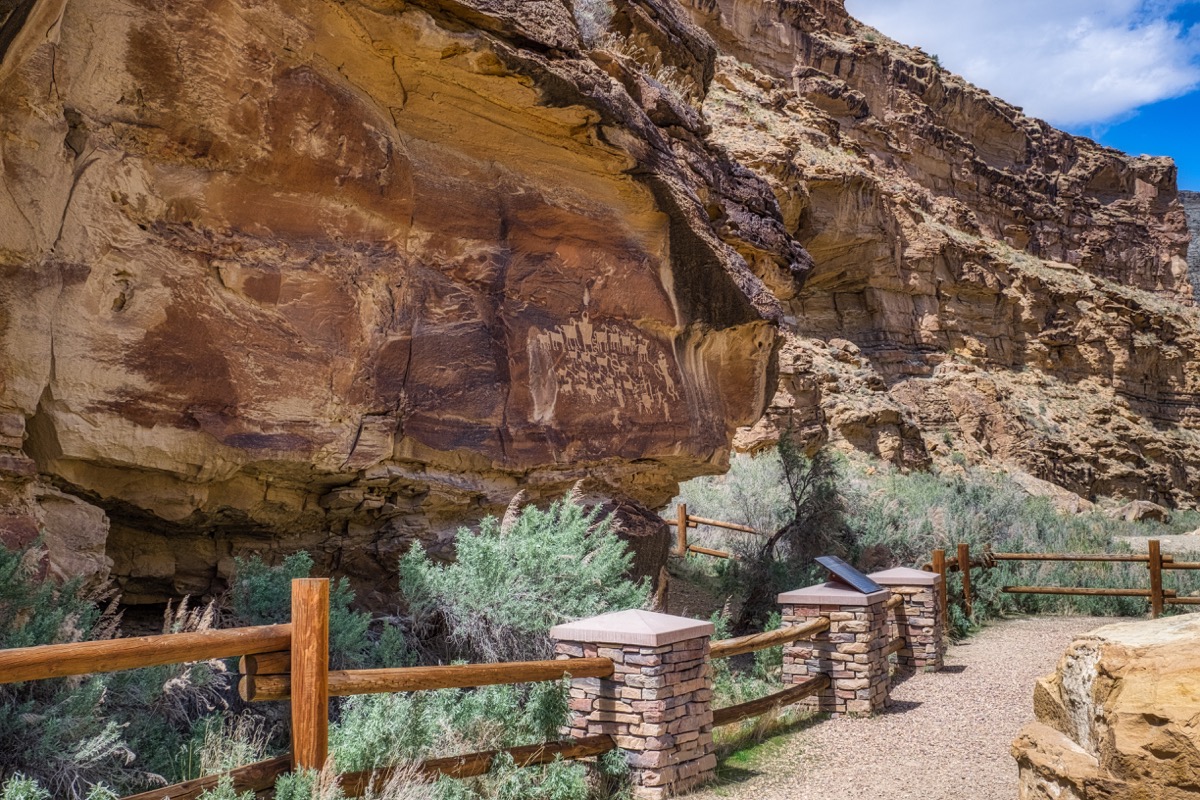Various ancient Petroglyphs seen along Nine Mile Canyon road in Southern Utah