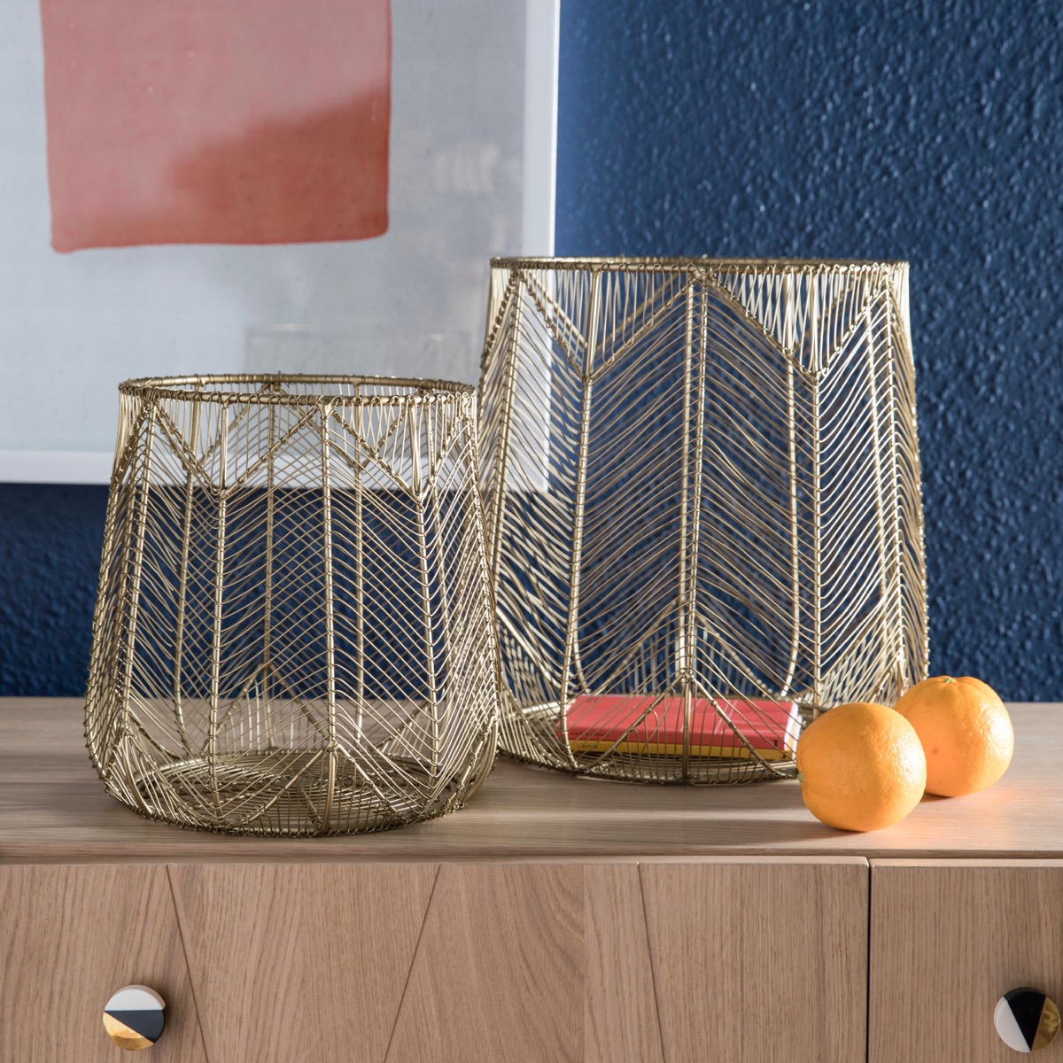 Drew Barrymore Collection wire baskets