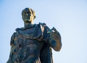 Julius Caesar statue in Rome