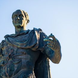 Julius Caesar statue in Rome