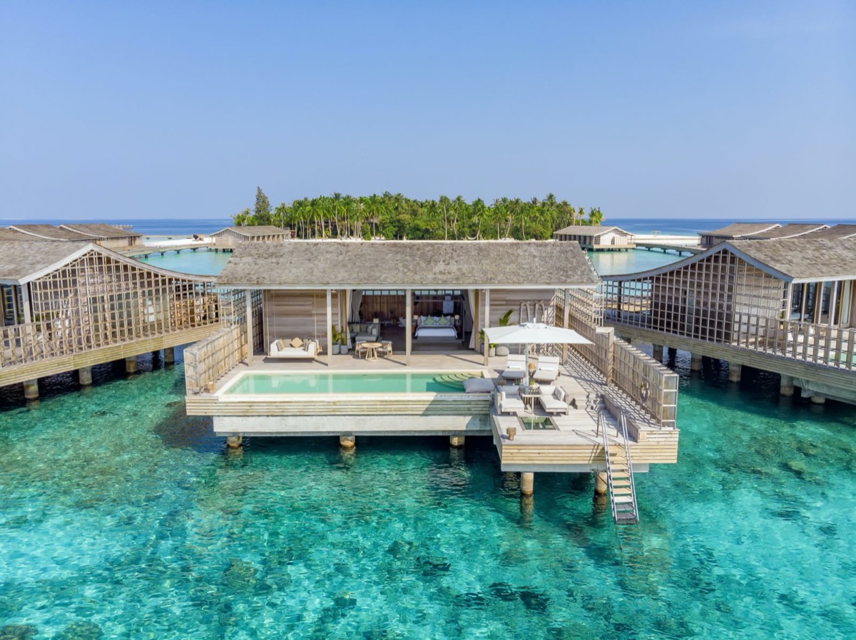 overwater bungalow at kudadoo resort in the maldives