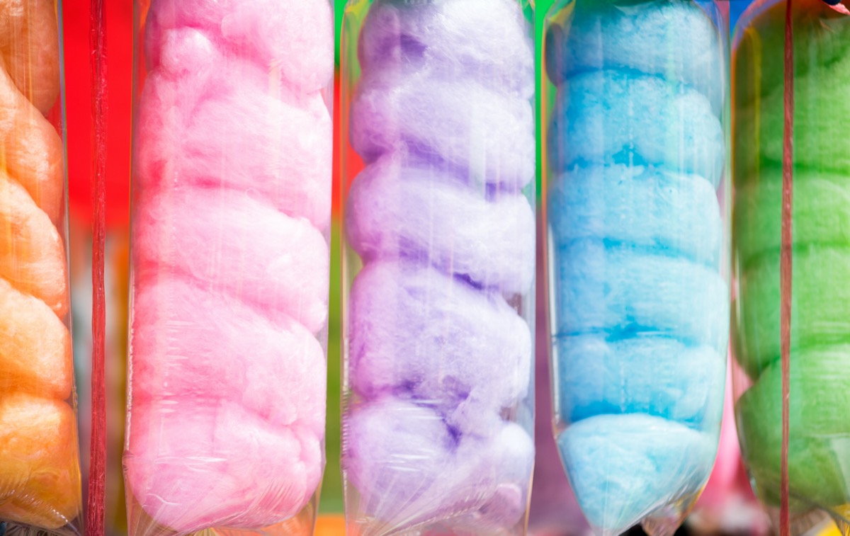 Rainbow cotton candy