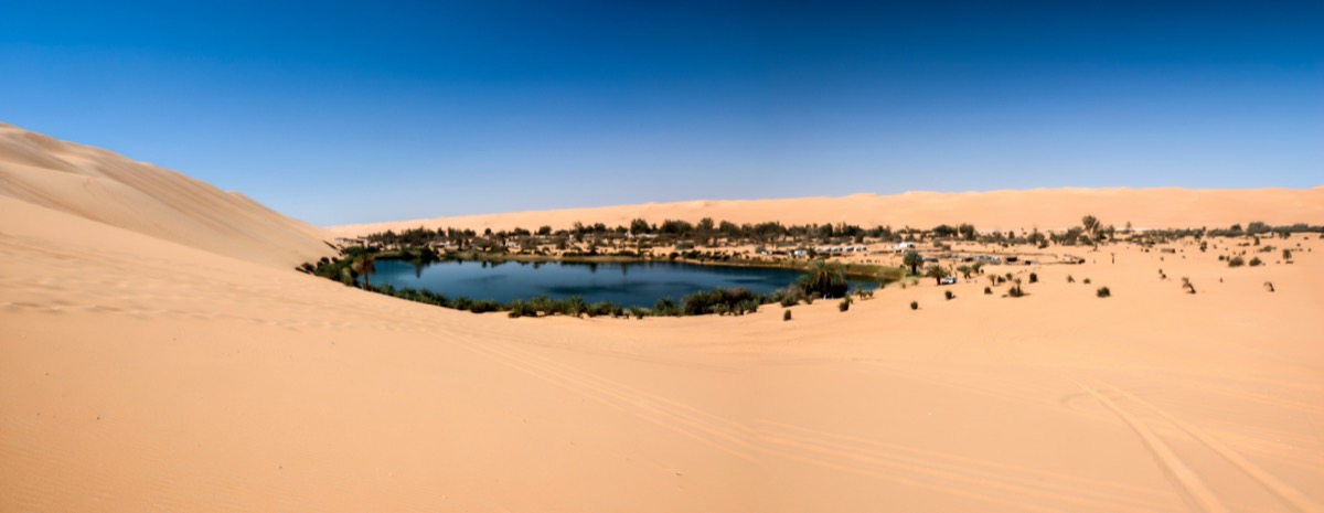 Saharan desert Libya