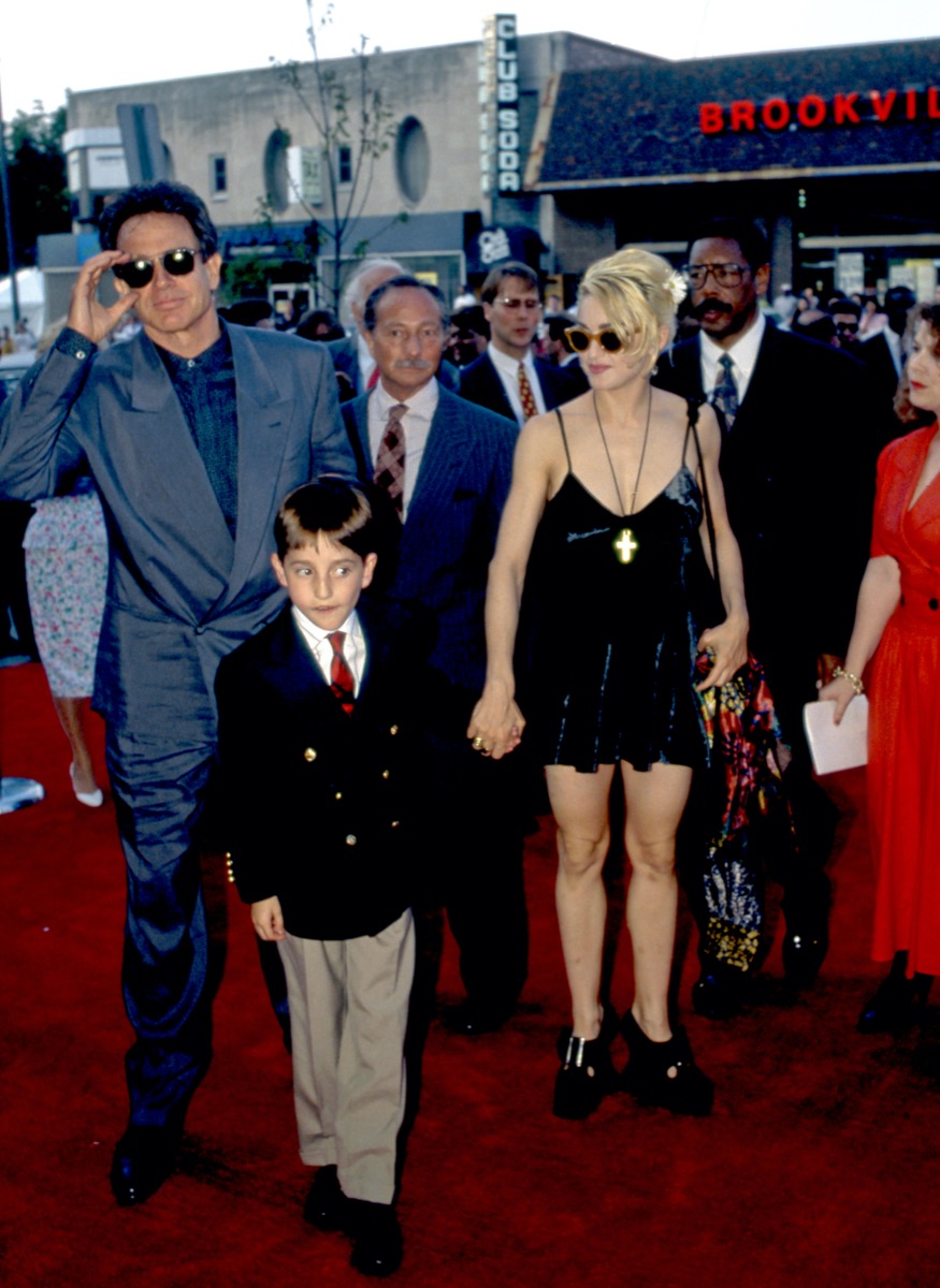Warren Beatty, Charlie Korsmo, and Madonna
