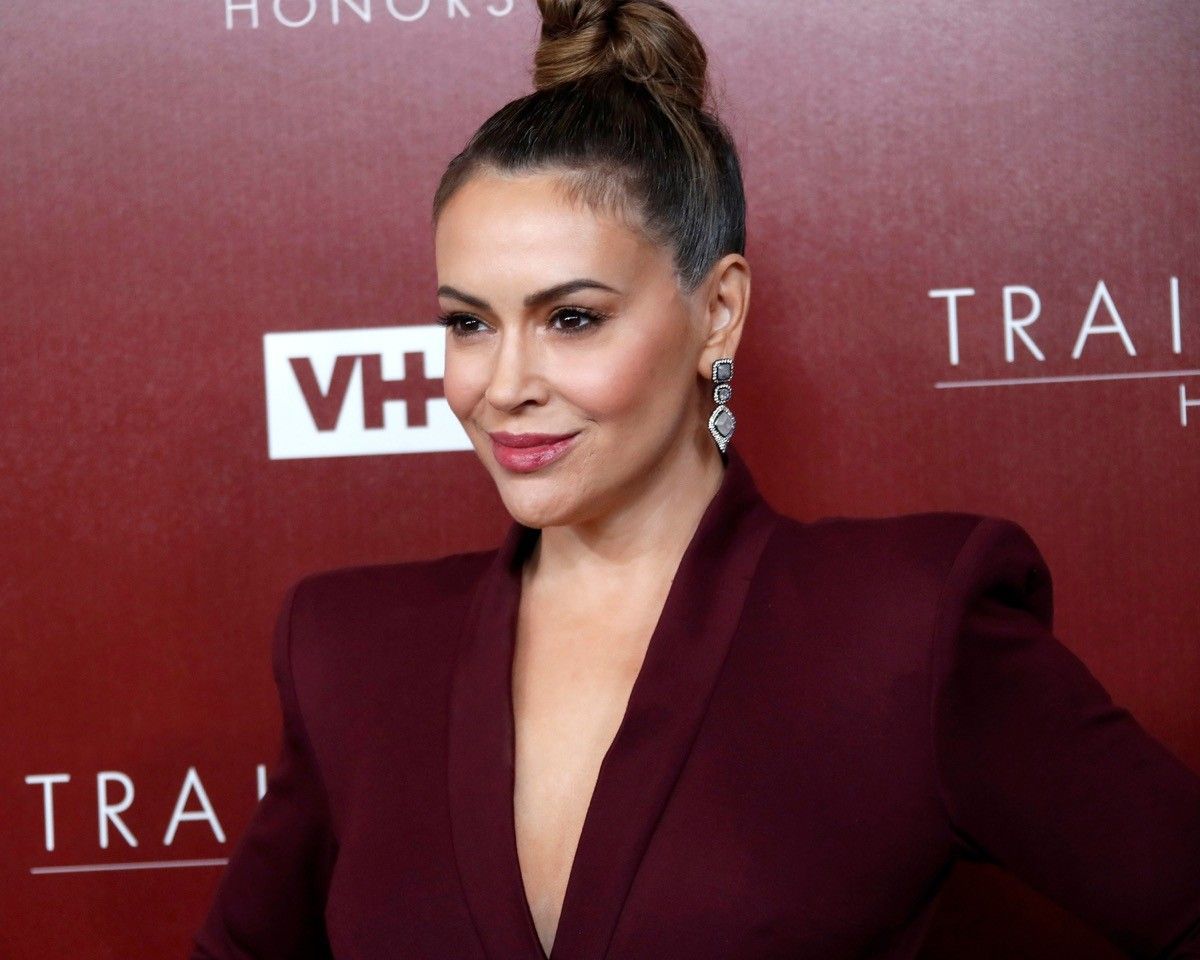 Alyssa Milano at VH1 Trailblazer Honors in February 2019