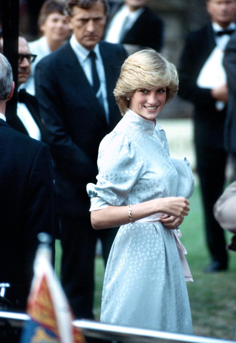 HRH Princess Diana visits Kings Lynn, England 1983 (In a Catherine Walker dress)