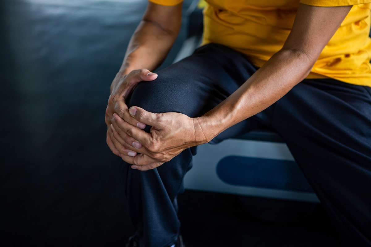 Man with joint pain in his knee