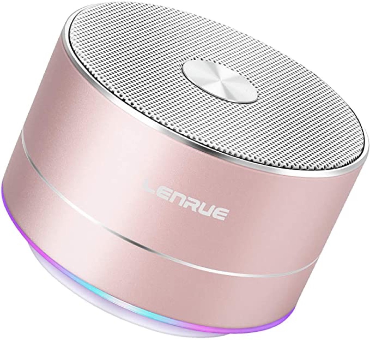 round pink speaker