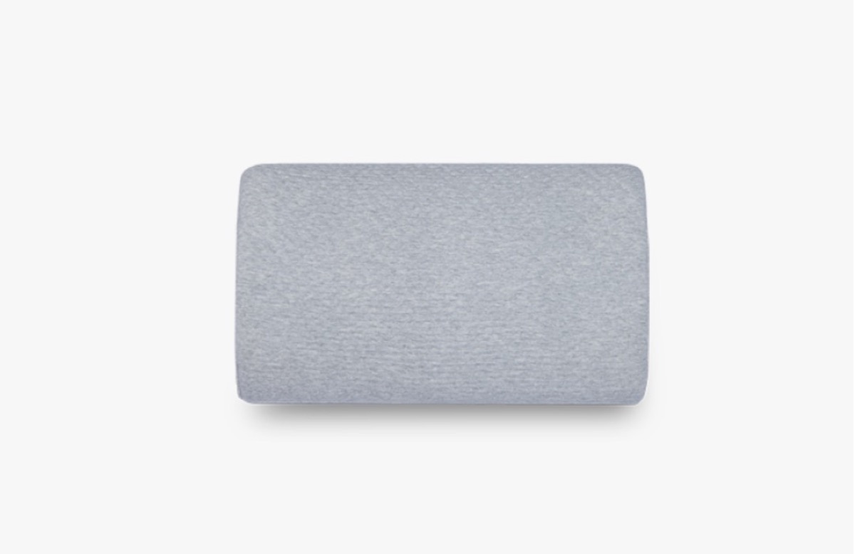 gray pillow on white background