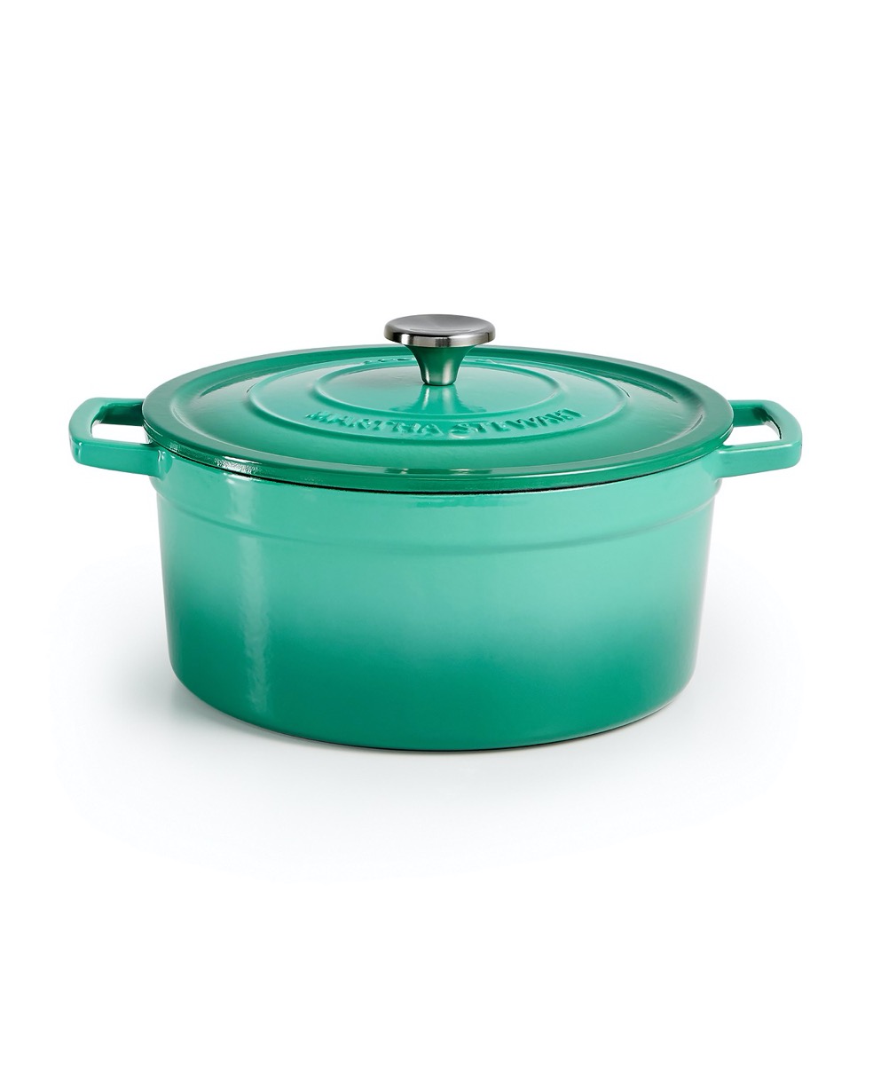 green ceramic dutch oven pot